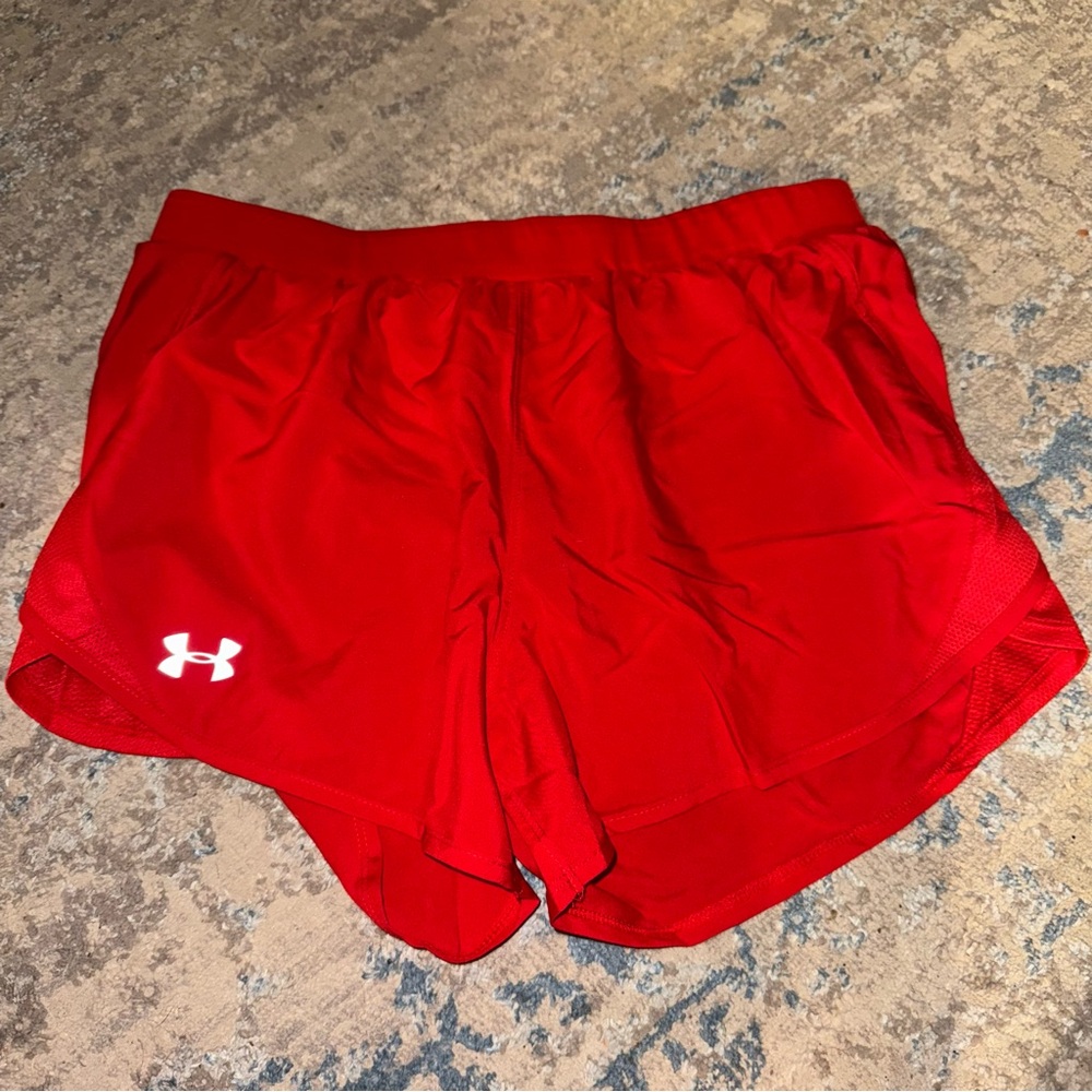 Under Armour Women's Red Athletic Running Shorts